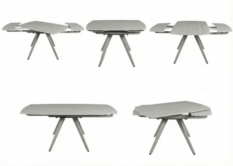 Cambridge Grey Extending Dining Table 120-180 cm