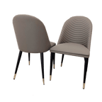 Alba Leather Dining Chair (3 Colours) - MyForeverFurnishings