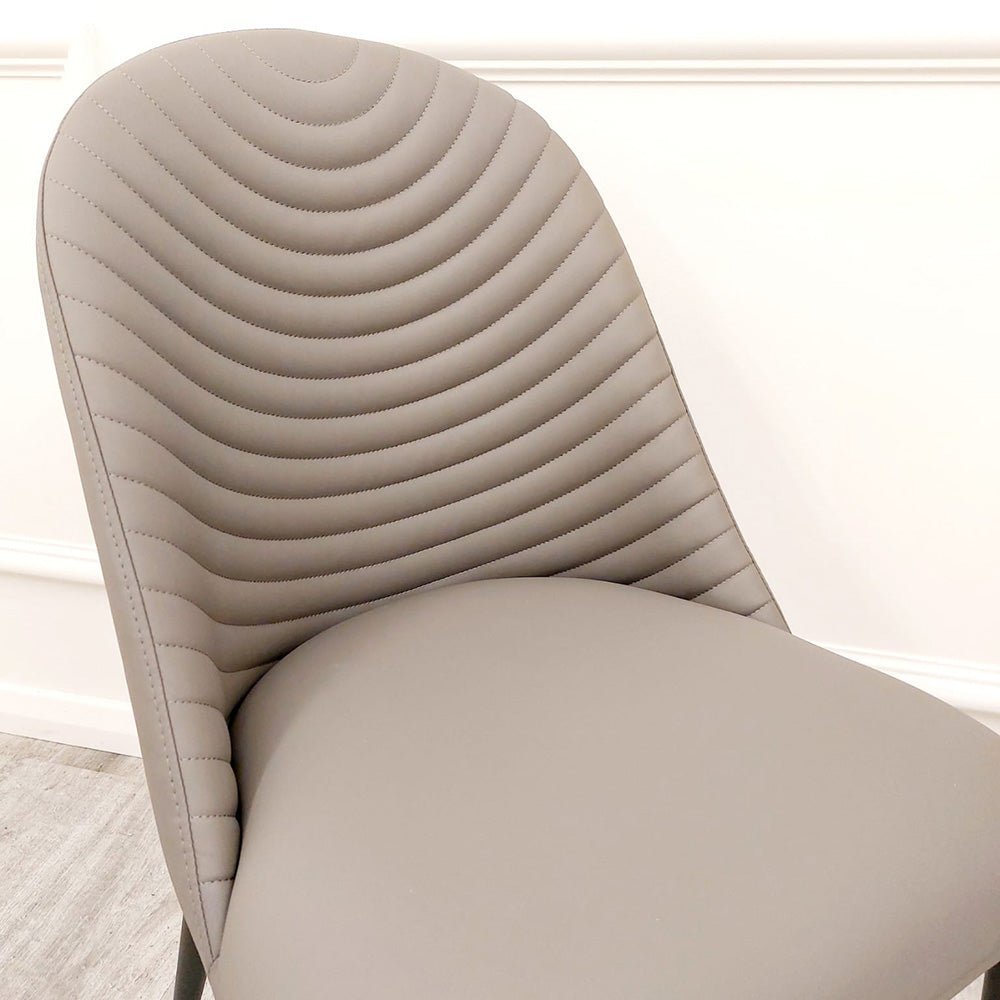 Alba Leather Dining Chair (3 Colours) - MyForeverFurnishings