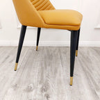 Alba Leather Dining Chair (3 Colours) - MyForeverFurnishings