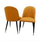 Alba Leather Dining Chair (3 Colours) - MyForeverFurnishings