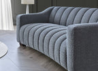 Astoria 3 Seater Sofa in Iron Boucle Fabric - MyForeverFurnishings