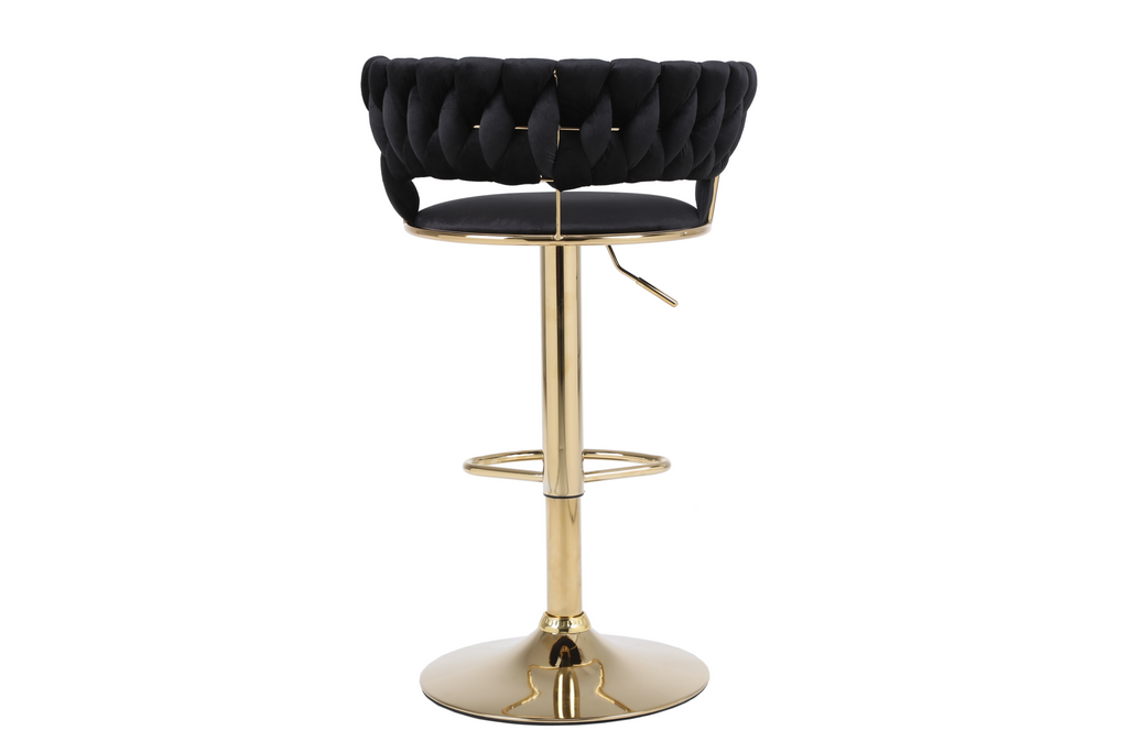 Camelia Black & Gold Bar Stool