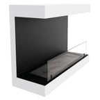 Dakota White - 3-sided 80 cm Wall Biofireplace - My Forever Furnishings
