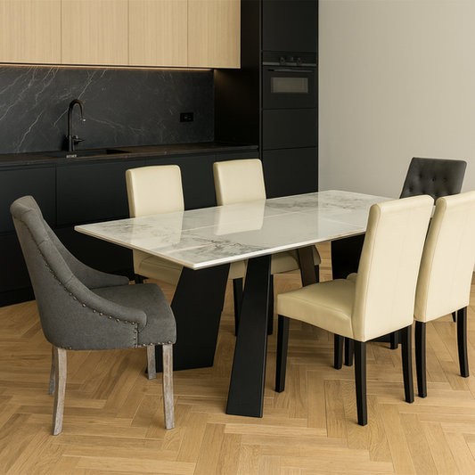 Roma 1.7-1.95-2.2m Extendable Dining Table