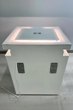 Bianco 3 Drawer Media Bedside