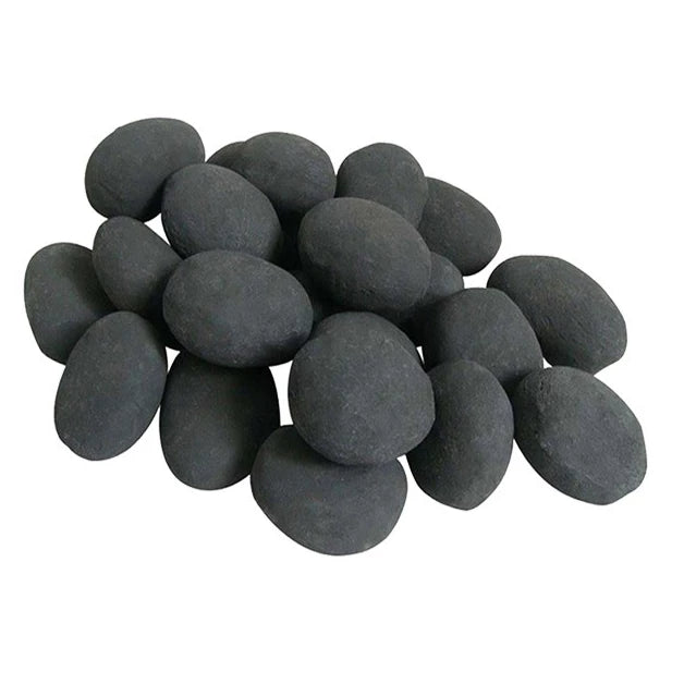 Ceramics Pebbles Black - 24 Pieces - My Forever Furnishings