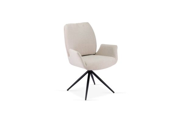 Fairmont 360 Swivel Beige Dining Chair
