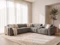 Ohio Modular Electric Recliner Sofa Grey Large Corner