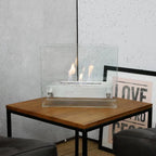 Bio Fireplace - Steel and Glass