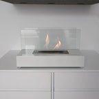 Lambeth White - Tabletop Bio Fireplace