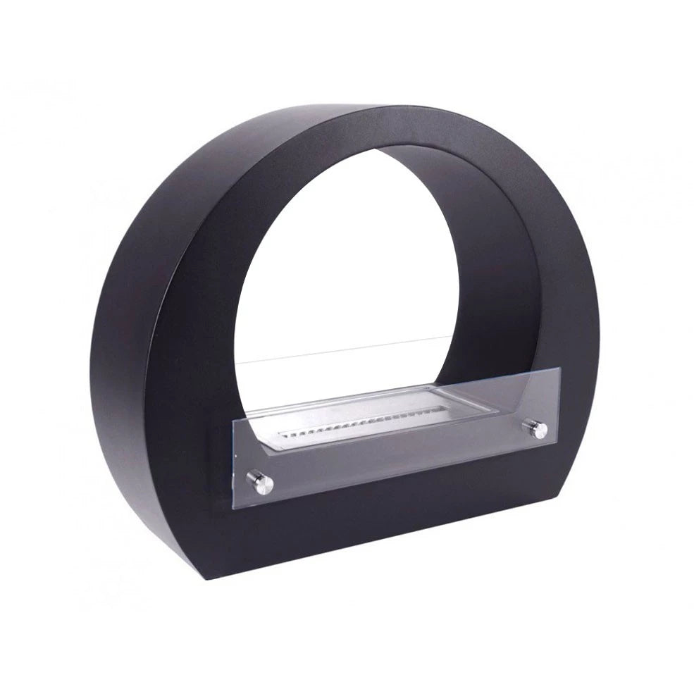 Round Bio Fireplace - Black