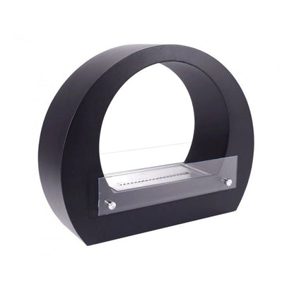 Round Bio Fireplace - Black
