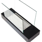 Steel and Black Freestanding Bio Fireplace