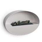 Kjos - White - Wall-Mounted Vapor Fireplace