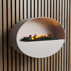 Kjos - White - Wall-Mounted Vapor Fireplace