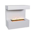 Late - White - Wall-Mounted Water Vapor Fireplace - My Forever Furnishings