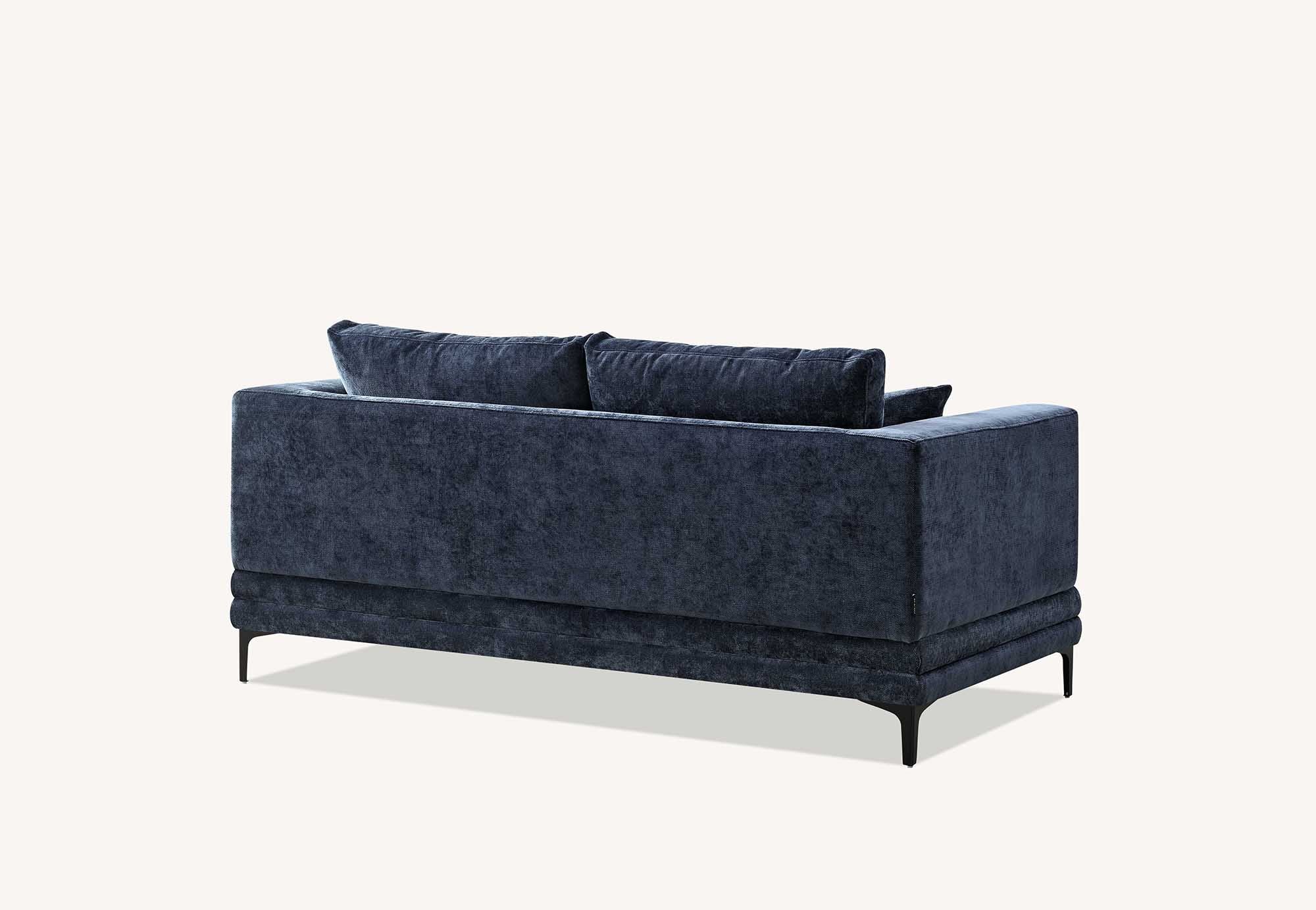 Lenox Sofa Range in Aegean Blue Velvet 3 or 2 Seater