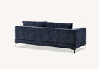 Lenox Sofa Range in Aegean Blue Velvet 3 or 2 Seater