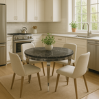 Louis Dining Table in Chrome 1.3M Round (All Colours)