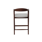 Tess Walnut Barstool in Oatmeal Boucle