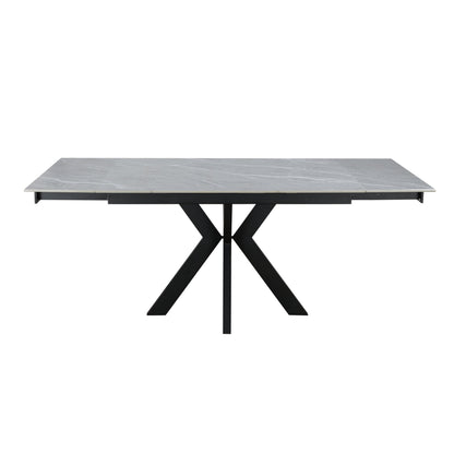 Zian Ceramic Argento Grey 120-150-180cm - Extending Matt