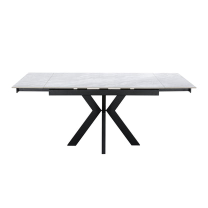 Zian Ceramic Pearla Grey 120-150-180cm - Extending Gloss