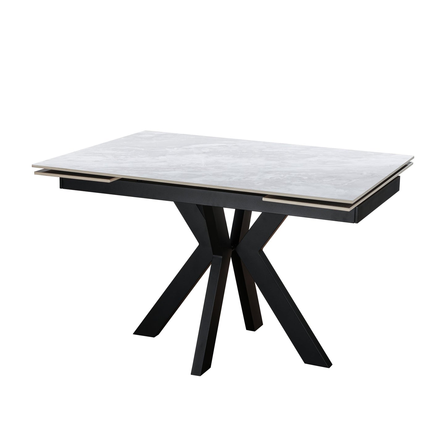 Zian Ceramic Pearla Grey 120-150-180cm - Extending Gloss