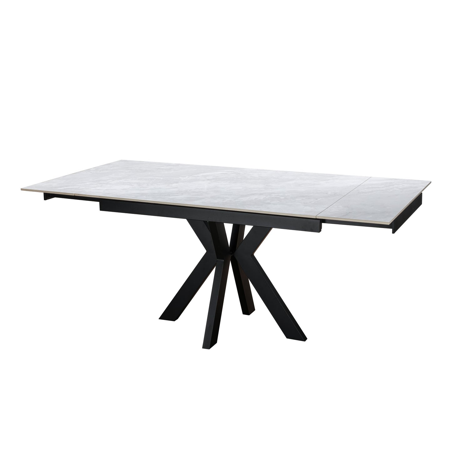 Zian Ceramic Pearla Grey 120-150-180cm - Extending Gloss