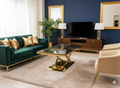 Elina Black/Gold Marble Coffee Table
