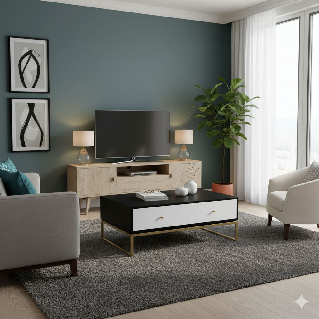 Dumas Four Drawer Coffee Table