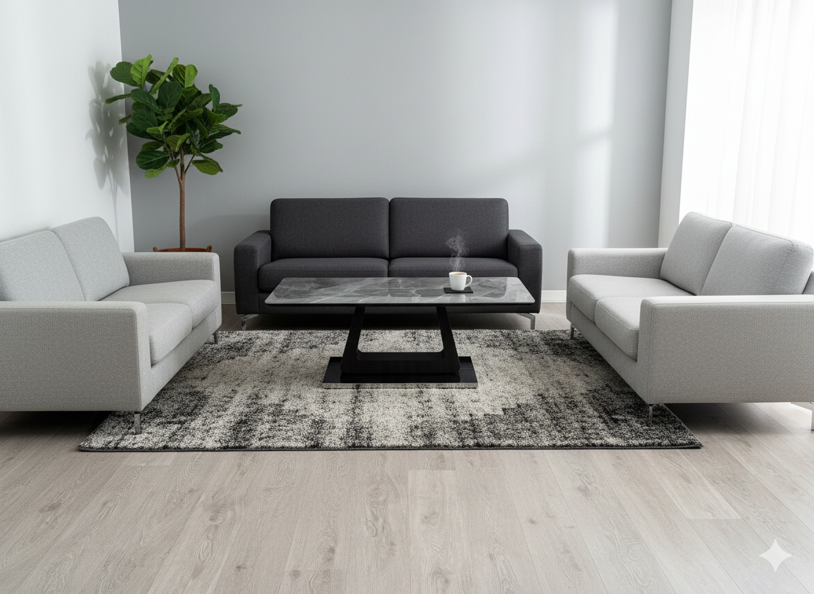 Zermatt Coffee Table With Grey Ceramic