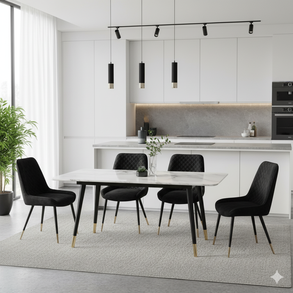 Venice 1.2m Dining Table - Grey Ceramic