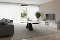 Opulento Matt White & Cosmic Grey Vein Ceramic Extending Dining Table
