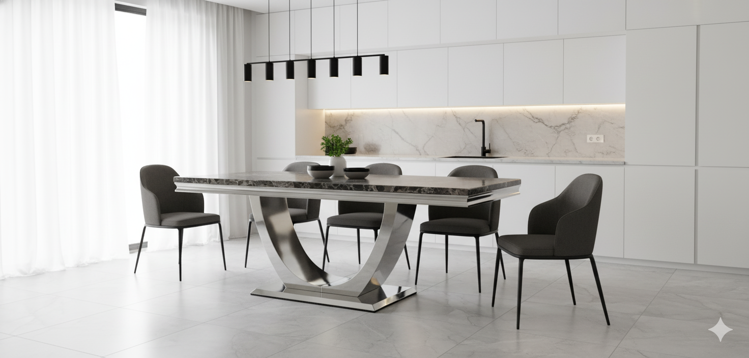 London 2m Dining Table