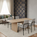 Christo Dining Table in White pigmented Oak 2.2M