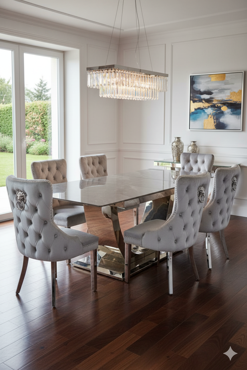 London 1.6-2m Extending Ceramic Dining Table