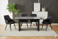 Engelberg 180cm Grey & Black Dining Table