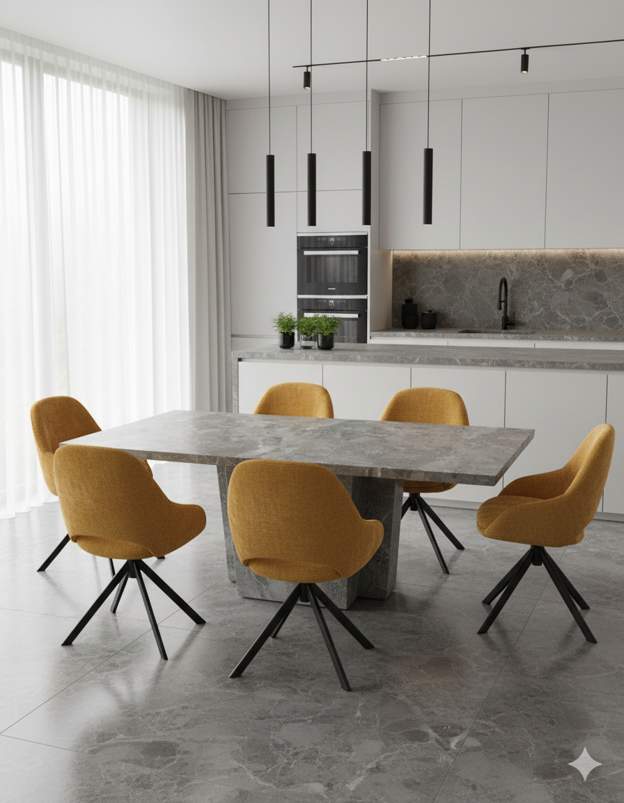 Serena Marble 1.5m Dining Table