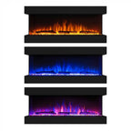 Feroza 137 cm - Wall-Mounted Electric Fireplace
