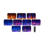 Azurite 127 cm - Wall-mounted Electric Fireplace