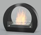 Round Bio Fireplace - Black