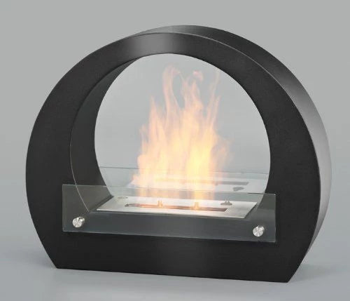 Round Bio Fireplace - Black