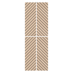 Self Adhesive Herringbone Acoustic Wall Panels - Premium Oak - 120cm x 30cm  (4 Pieces)