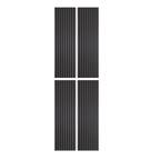 Self Adhesive Slatted Acoustic Wall Panels - Black Oak - 120cm x 30cm (4 Pieces)