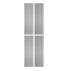 Self Adhesive Slatted Acoustic Wall Panels - Grey Oak - 120cm x 30cm (4 Pieces)