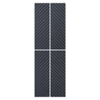 Self Adhesive Herringbone Acoustic Wall Panels - Black Oak - 120cm x 30cm  (4 Pieces)