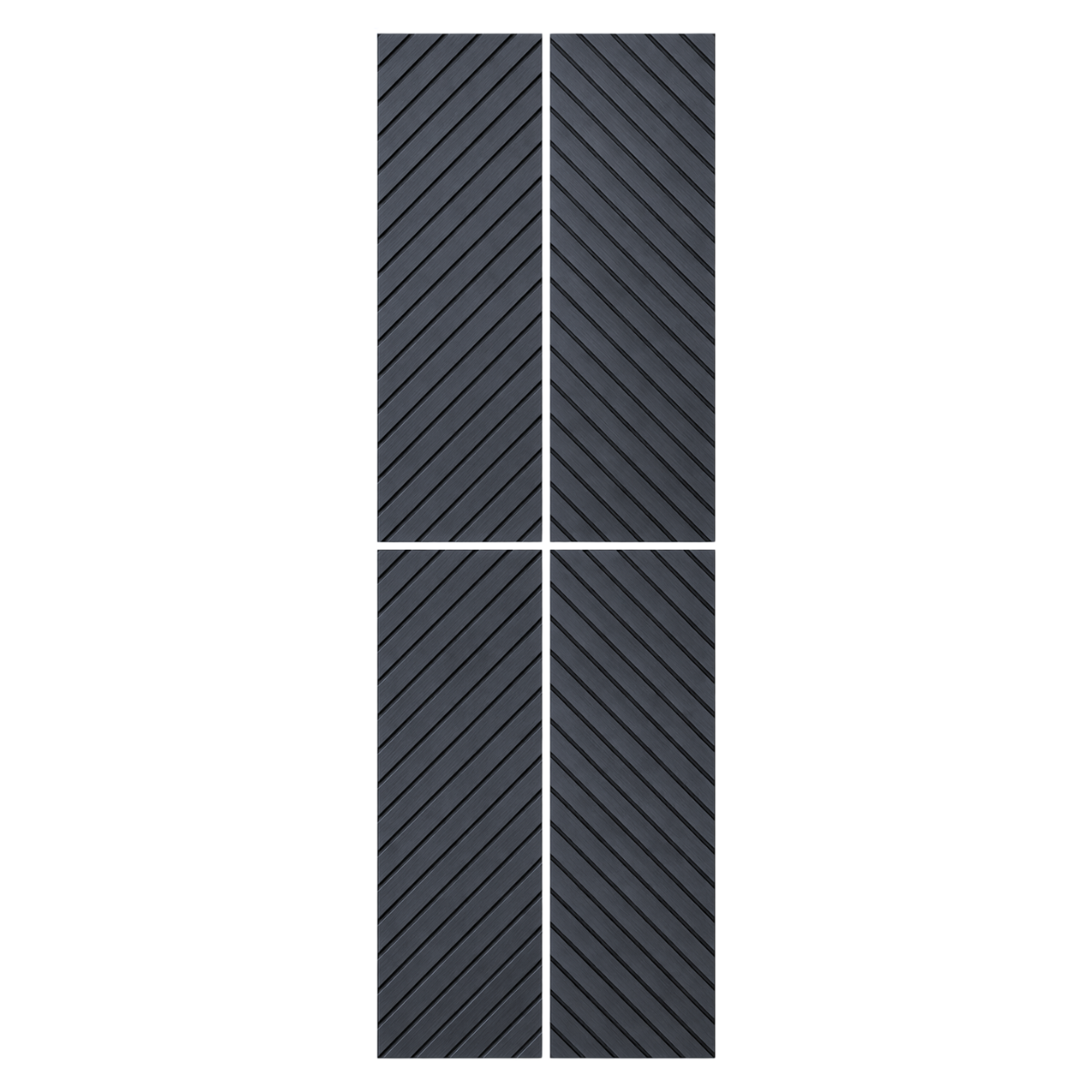 Self Adhesive Herringbone Acoustic Wall Panels - Black Oak - 120cm x 30cm  (4 Pieces)