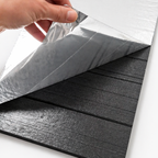 Self Adhesive Herringbone Acoustic Wall Panels - Grey Oak - 120cm x 30cm (4 Pieces)