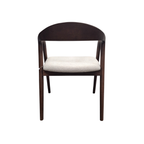 Tess Walnut Dining Chair in Oatmeal Boucle Set of 2